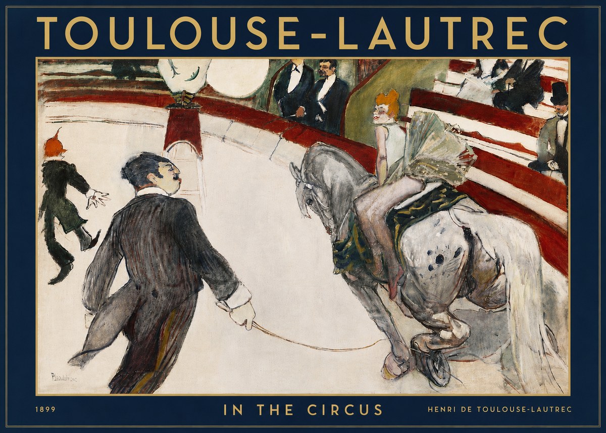 Toulouse-Lautrec In the Circus No4 - Poszter