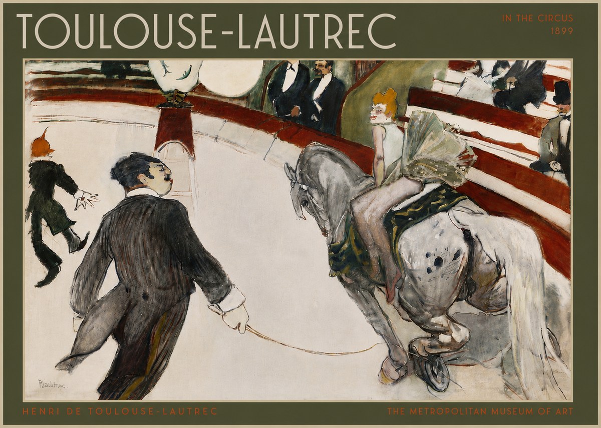 Toulouse-Lautrec In the Circus No5 - Poszter