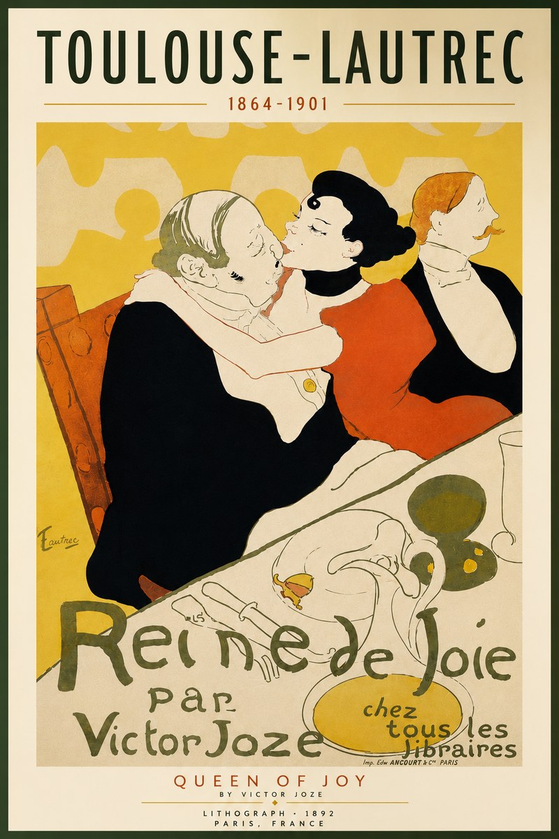 Toulouse-Lautrec Reine De Joie II No4 - Poszter