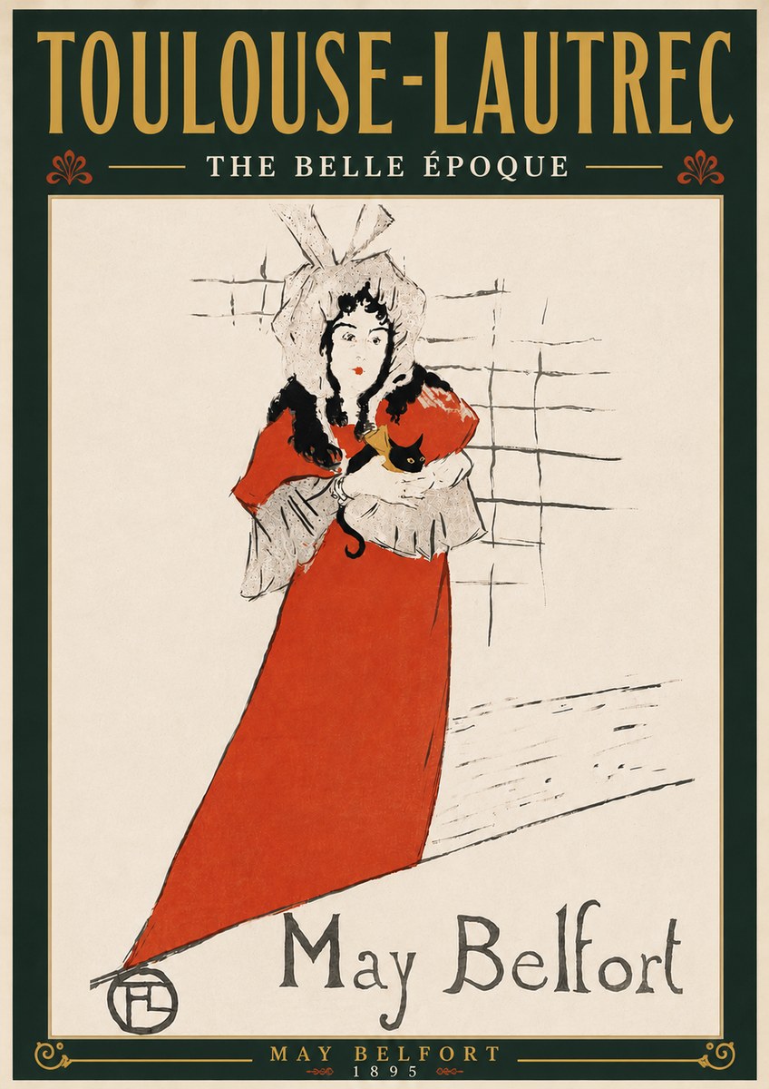 Toulouse-Lautrec May Belfort No6 - Poszter