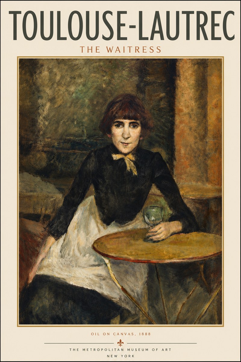 Toulouse-Lautrec The Waitress No5 - Poszter