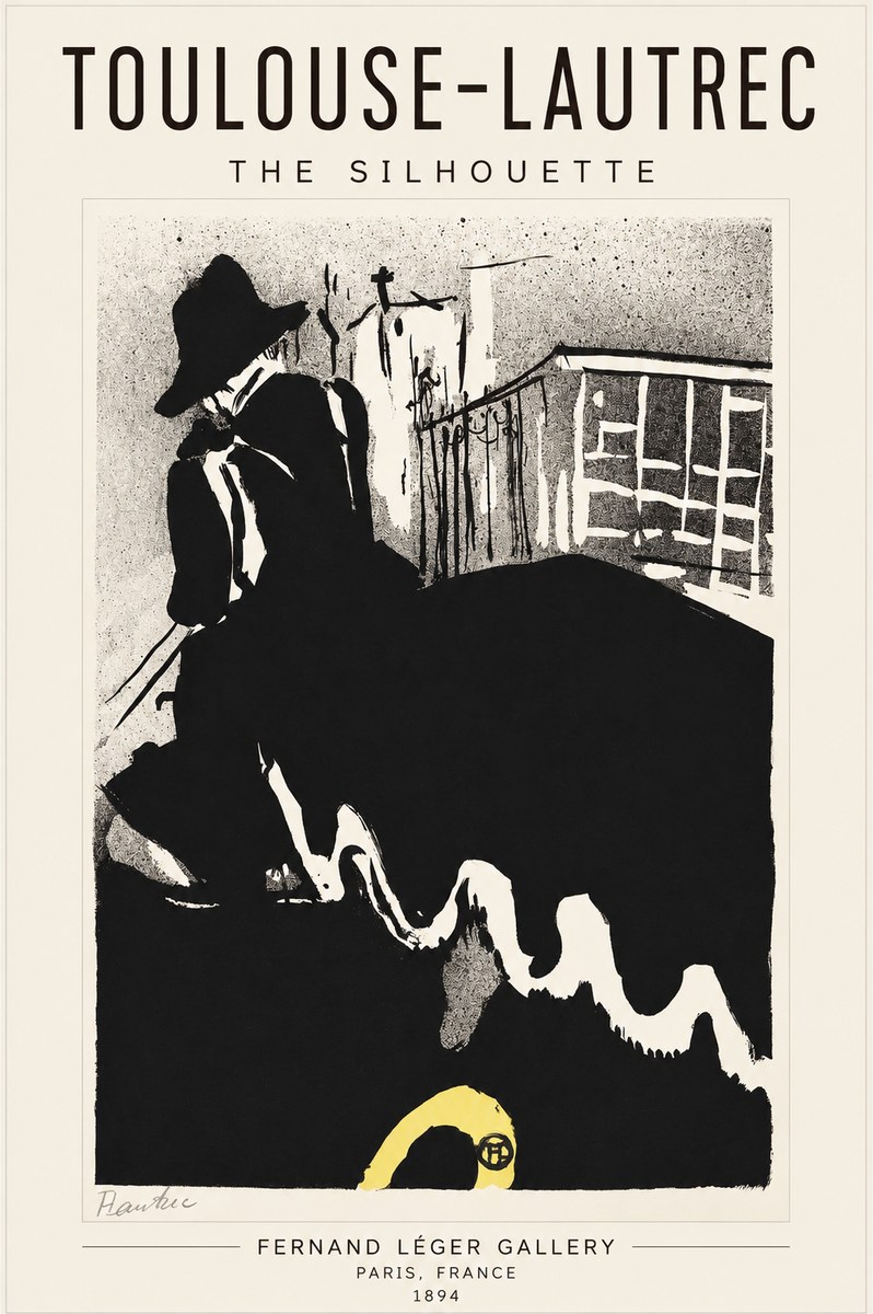 Toulouse-Lautrec The Silhouette No1 - Poszter