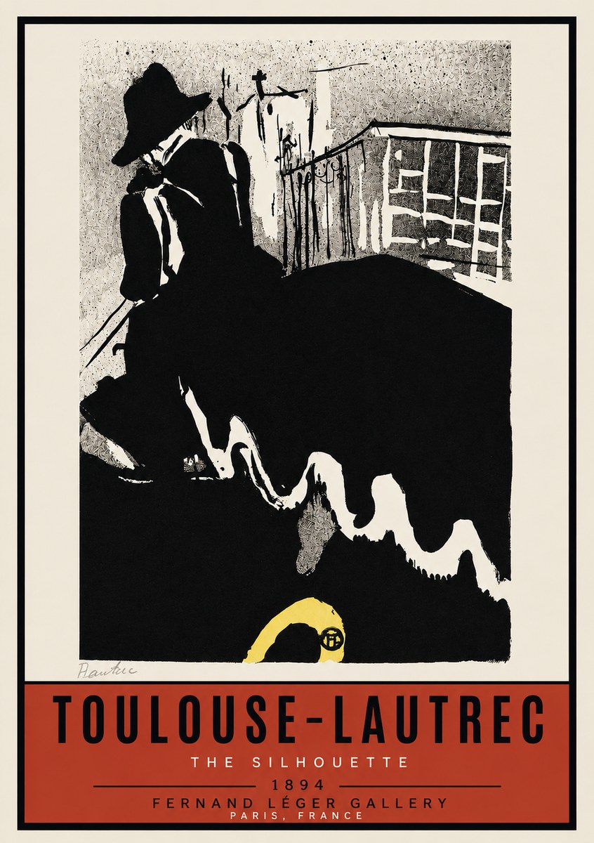 Toulouse-Lautrec The Silhouette No3 - Poszter