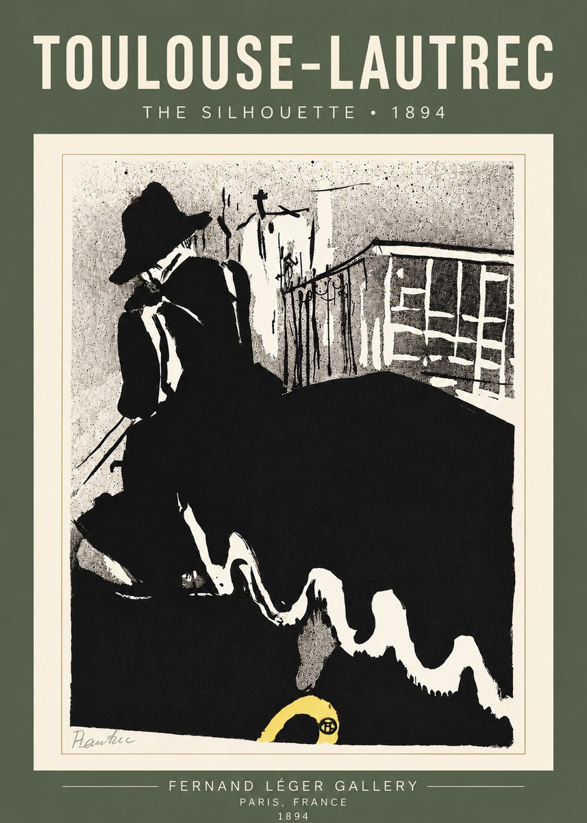 Toulouse-Lautrec The Silhouette No4 - Poszter