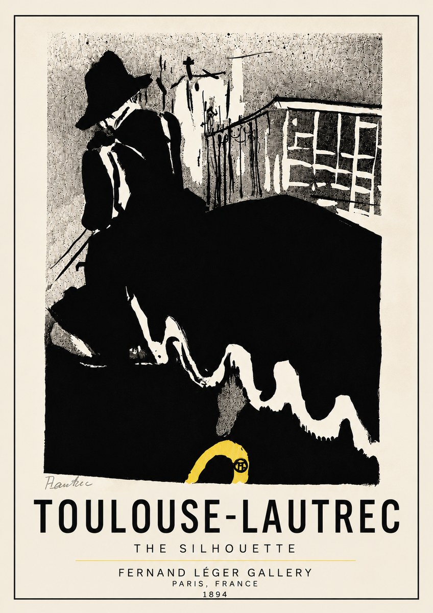 Toulouse-Lautrec The Silhouette No5 - Poszter