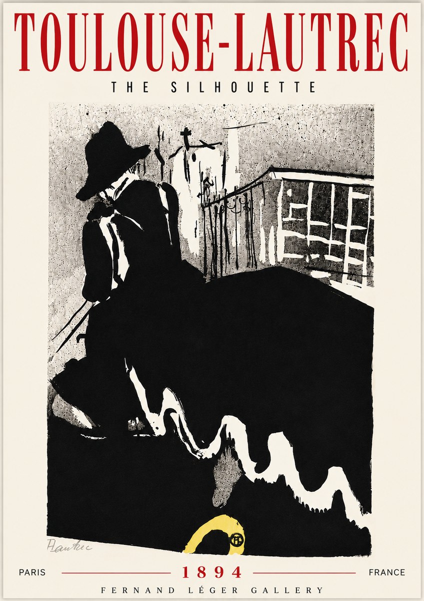 Toulouse-Lautrec The Silhouette No6 - Poszter