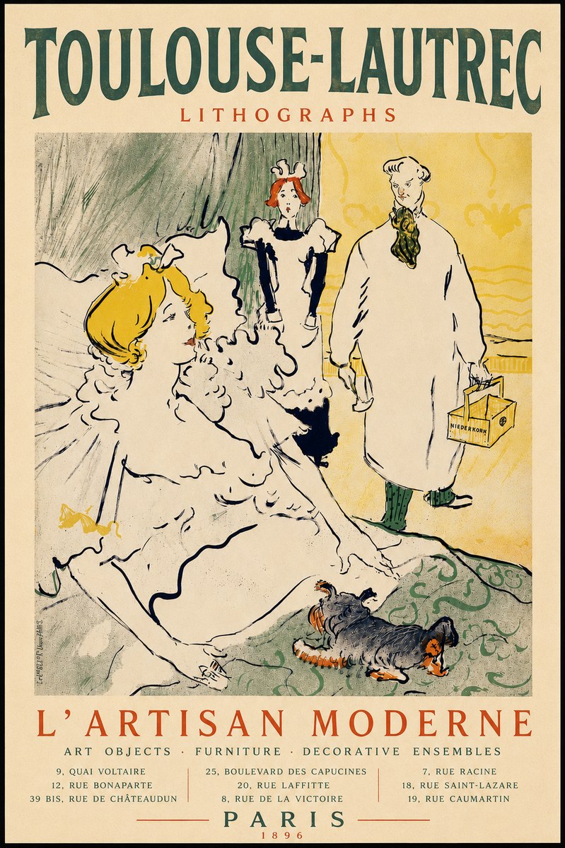 Toulouse-Lautrec L'artisan Moderne No4 - Poszter