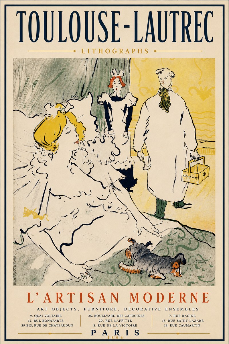 Toulouse-Lautrec L'artisan Moderne No6 - Poszter