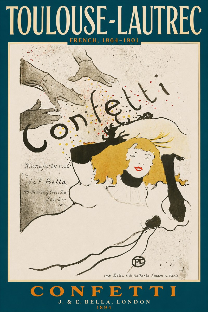 Toulouse-Lautrec Confetti No4 - Poszter