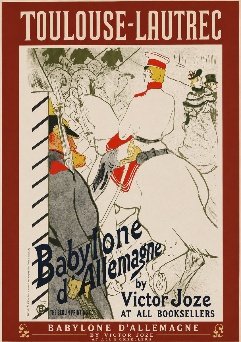 Toulouse-Lautrec Babylone D'allemagne No2 - Poszter