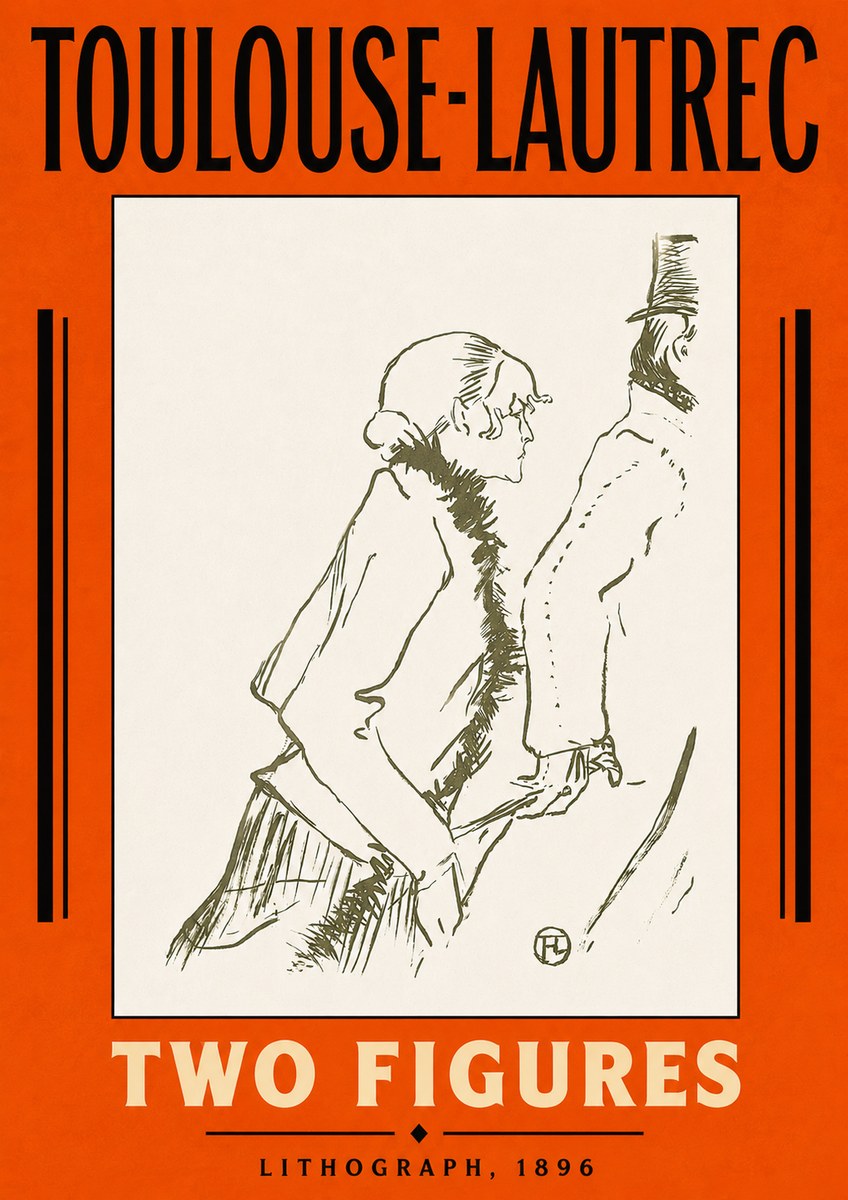 Toulouse-Lautrec Two Figures No5 - Poszter
