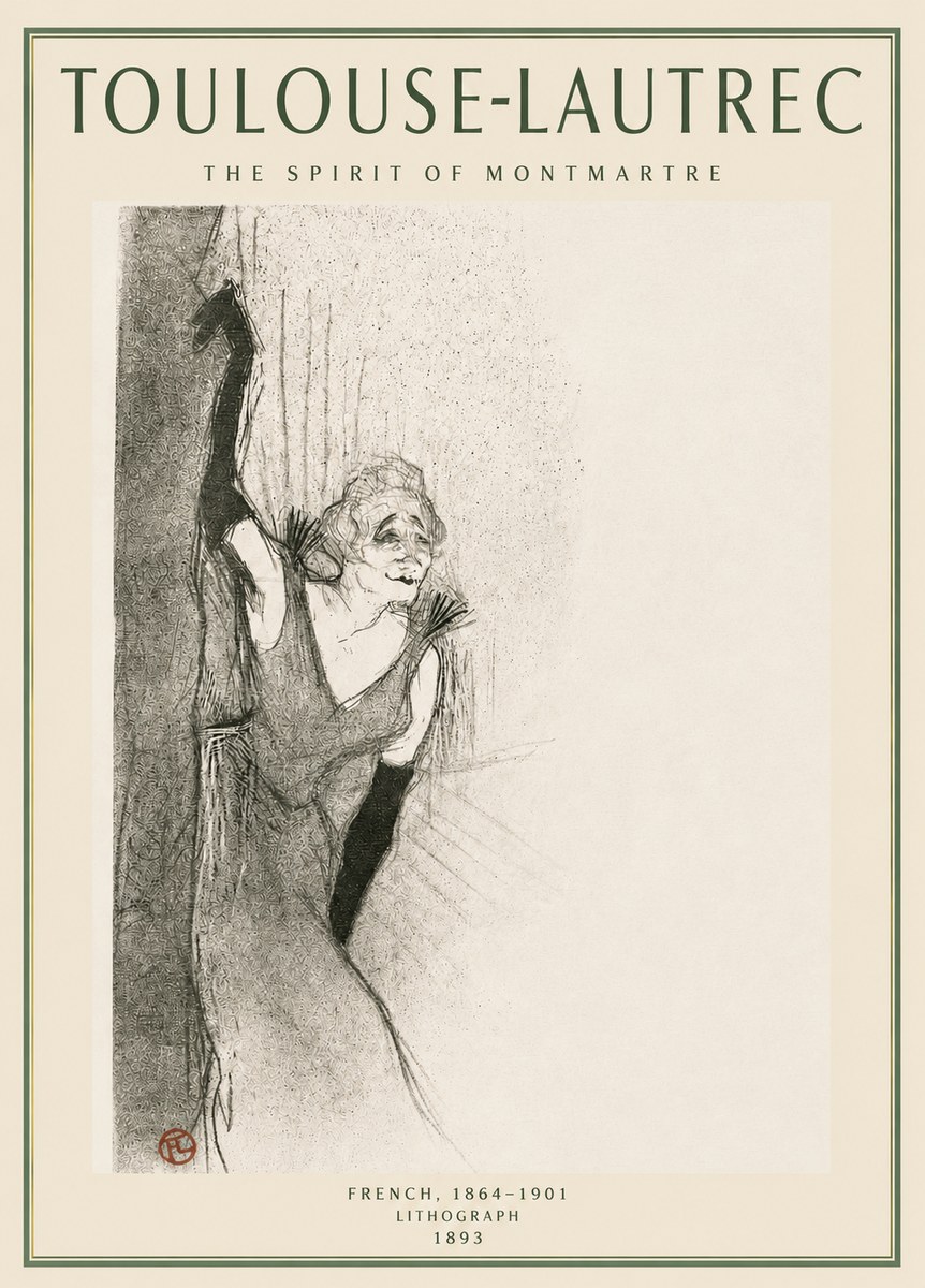 Toulouse-Lautrec The Spirit of Montmartre No3 - Poszter