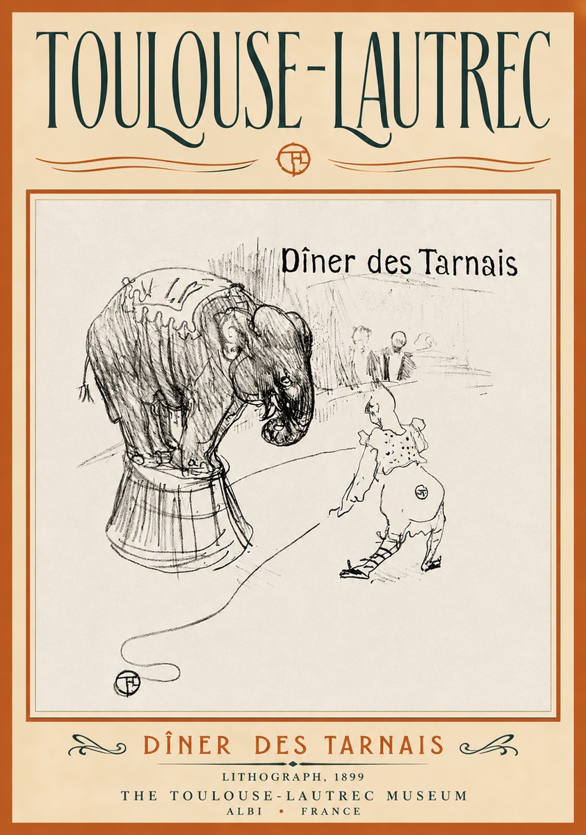 Toulouse-Lautrec Dîner Des Tarnais No4 - Poszter