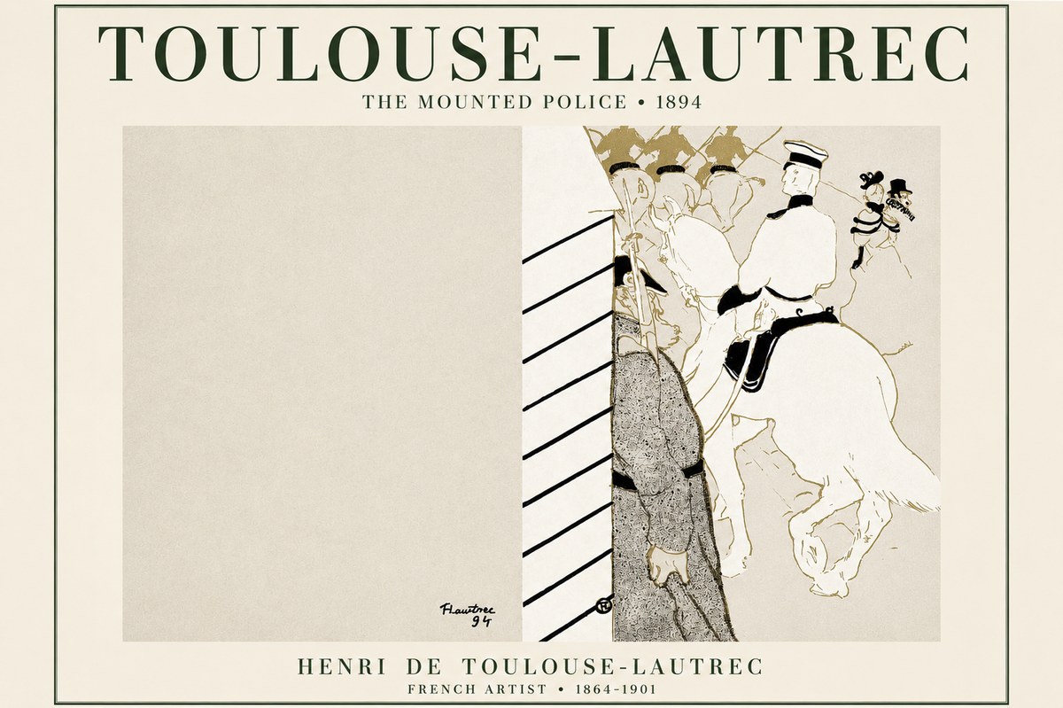 Toulouse-Lautrec The Mounted Police No3 - Poszter