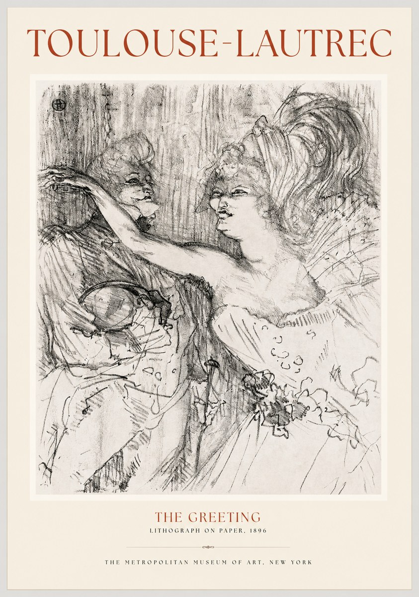 Toulouse-Lautrec The Greeting No1 - Poszter