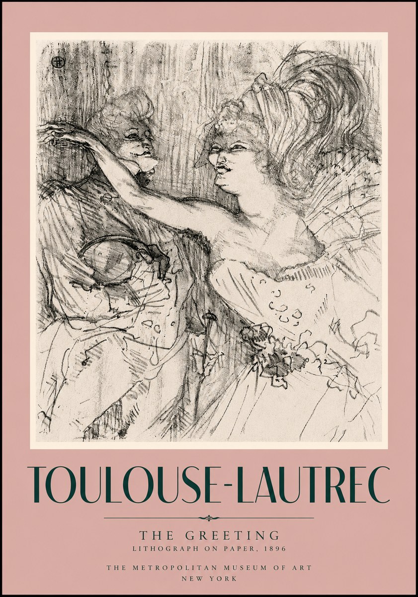 Toulouse-Lautrec The Greeting No5 - Poszter