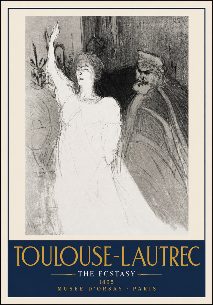 Toulouse-Lautrec The Ecstasy No4 - Poszter