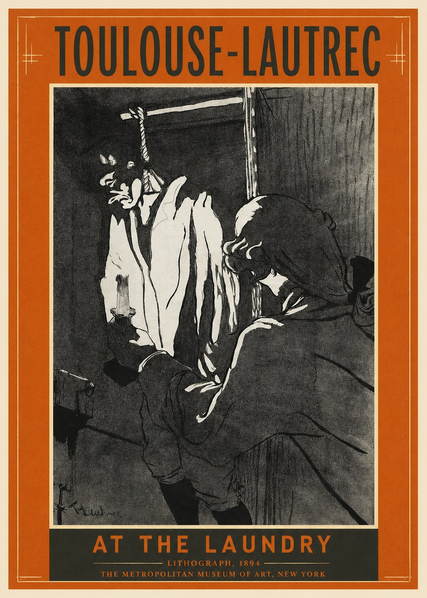 Toulouse-Lautrec At the Laundry No2 - Poszter