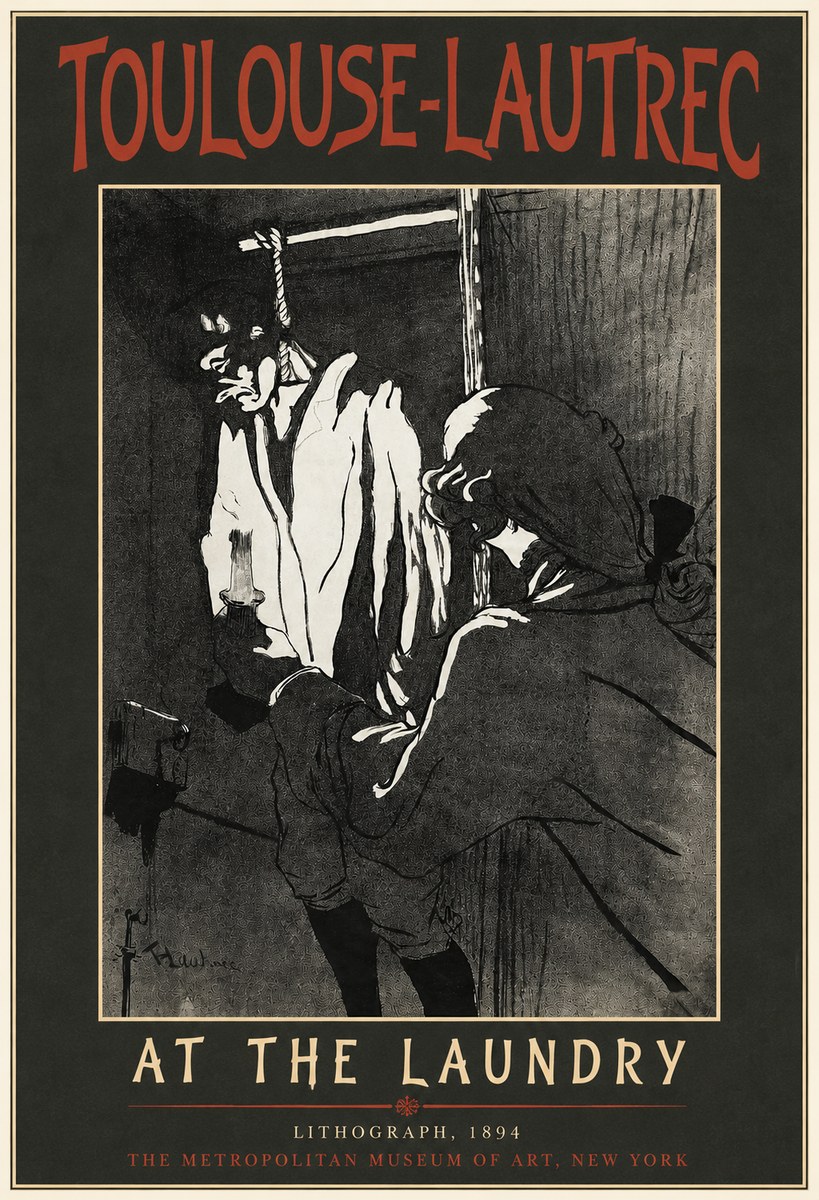 Toulouse-Lautrec At the Laundry No4 - Poszter
