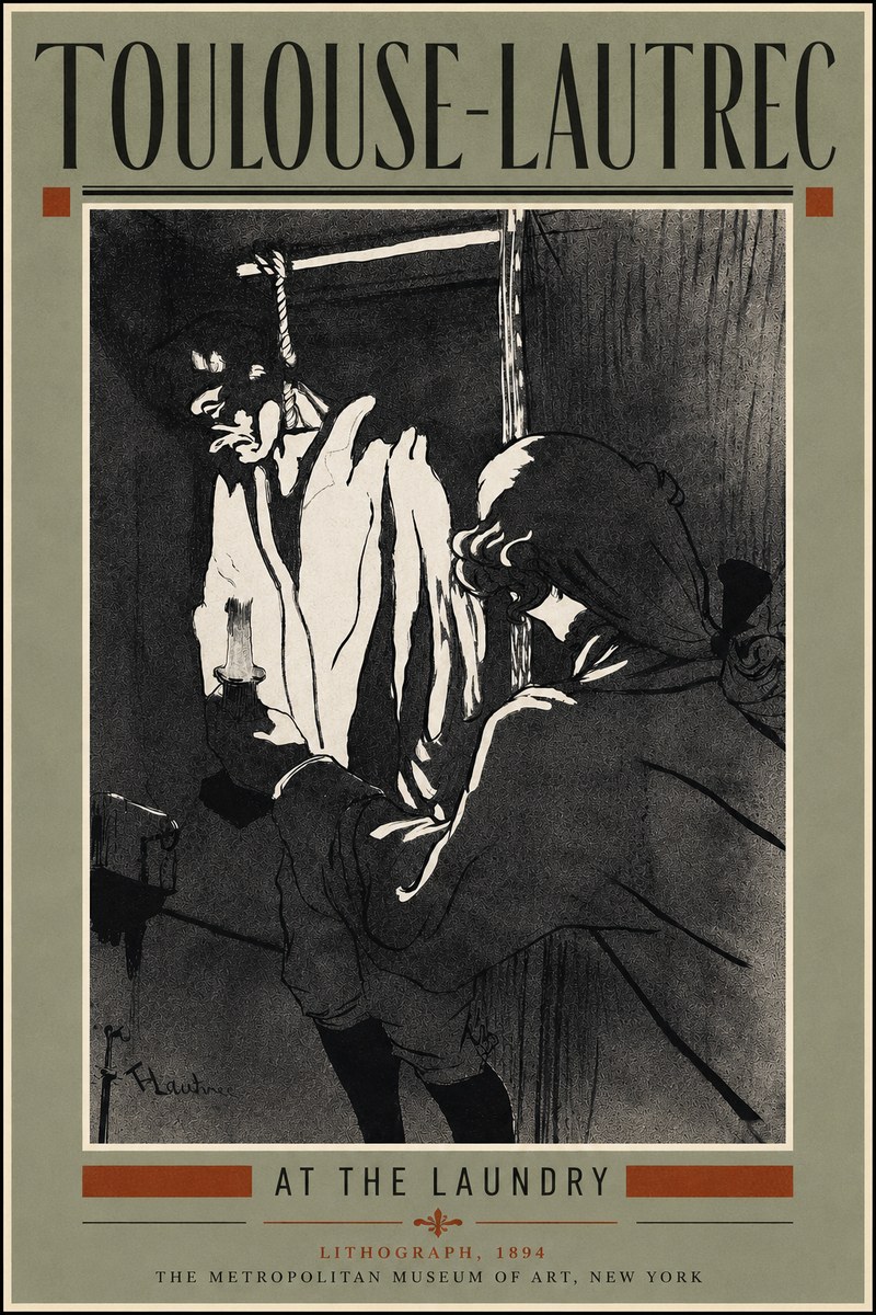 Toulouse-Lautrec At the Laundry No5 - Poszter