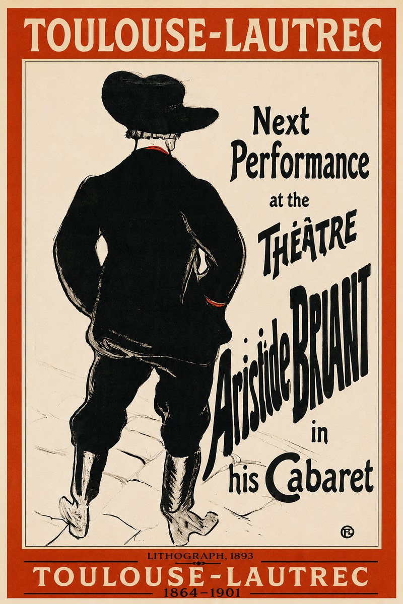 Toulouse-Lautrec Next Performance at the Théâtre Aristide Bruant in His Cabaret No2 - Poszter