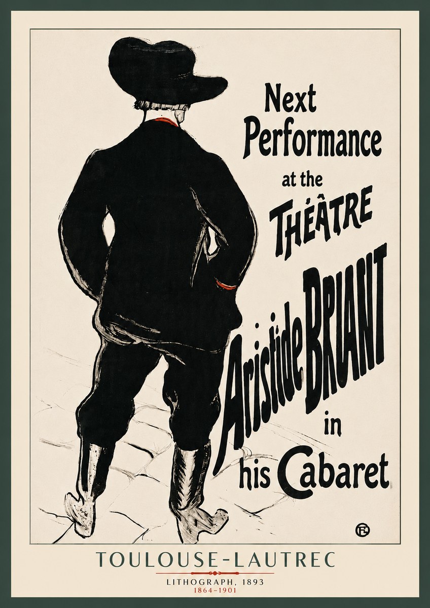 Toulouse-Lautrec Next Performance at the Théâtre Aristide Bruant in His Cabaret No3 - Poszter