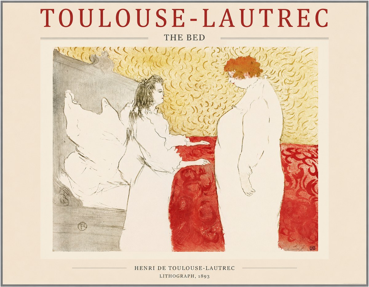 Toulouse-Lautrec The Bed No1 - Poszter