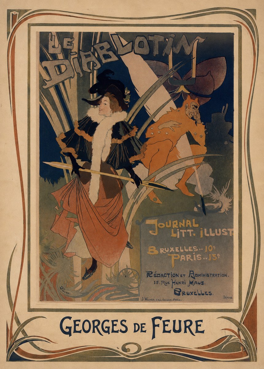 Georges de Feure Le Diablotin I No1 - Poszter