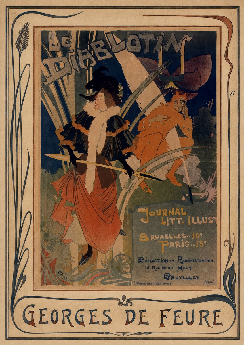 Georges de Feure Le Diablotin I No3 - Poszter