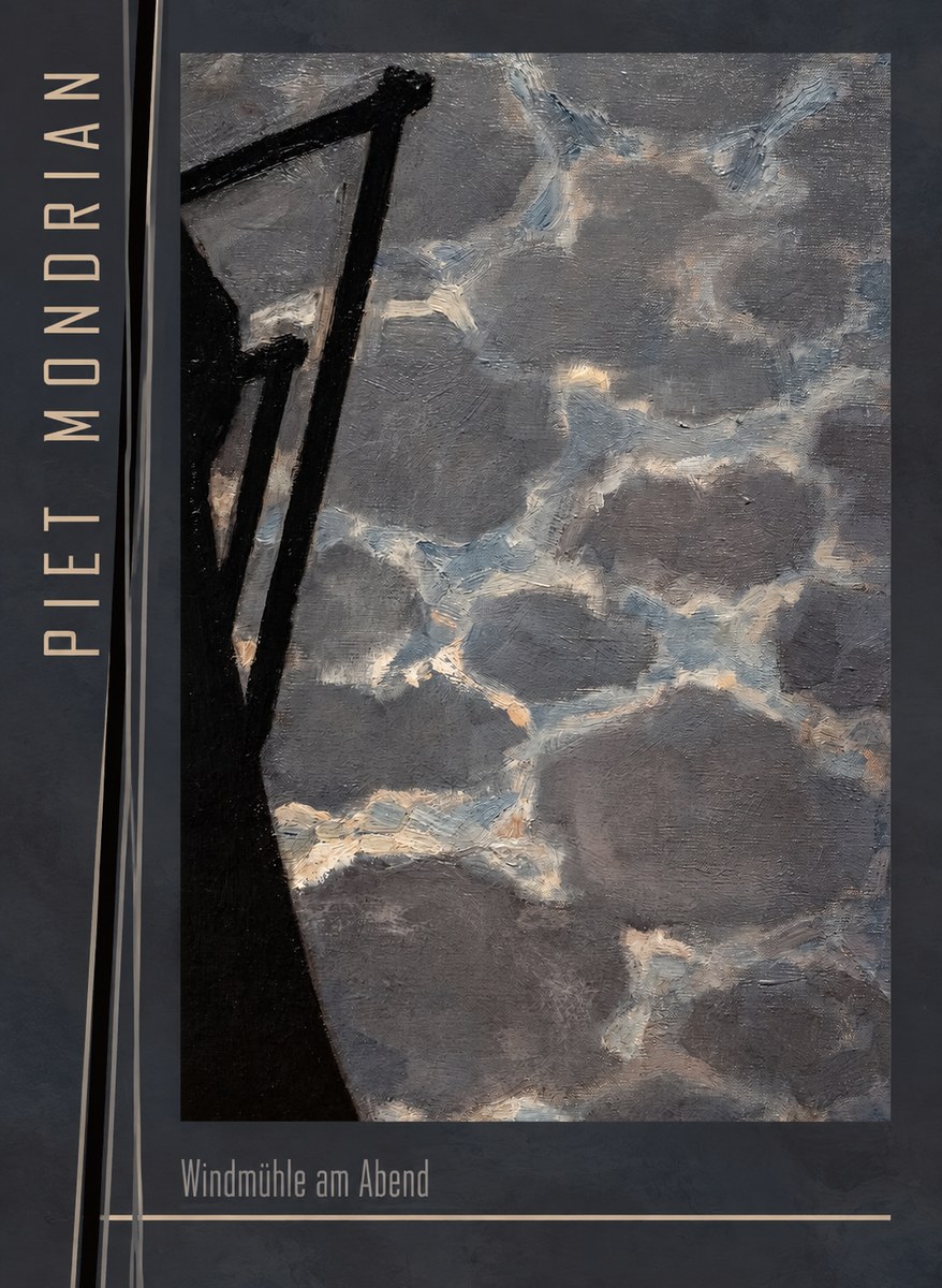 Piet Mondrian Windmühle Am Abend I No3 - Poszter