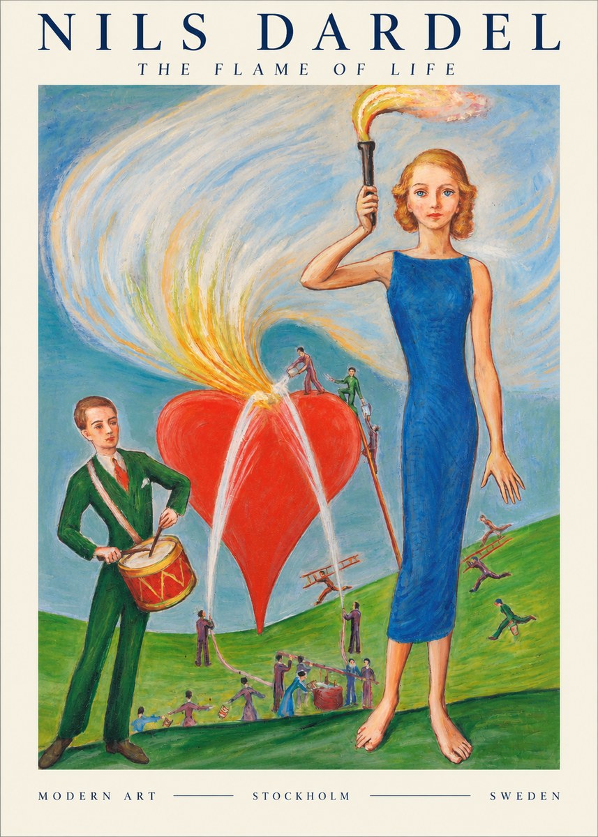 Nils Dardel The Flame of Life No1 - Poszter