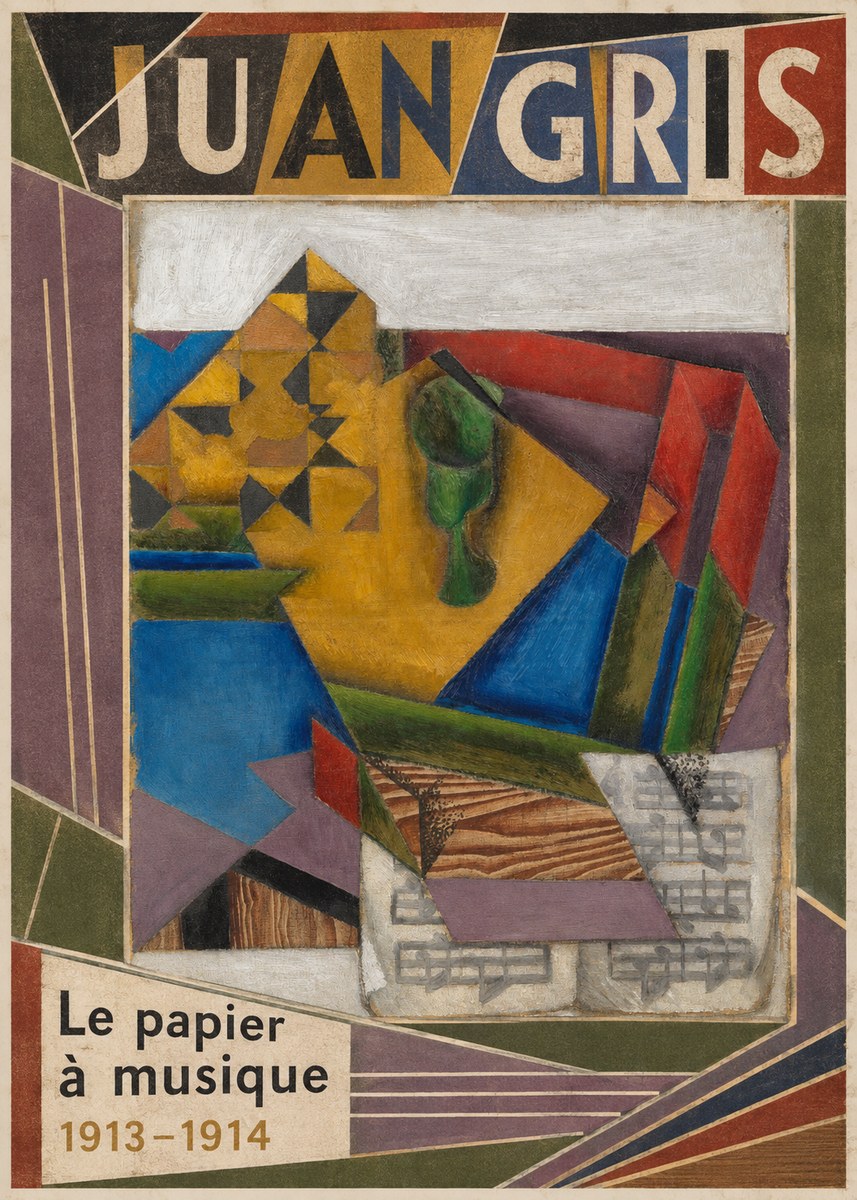 Juan Gris Le Papier À Musique No5 - Poszter