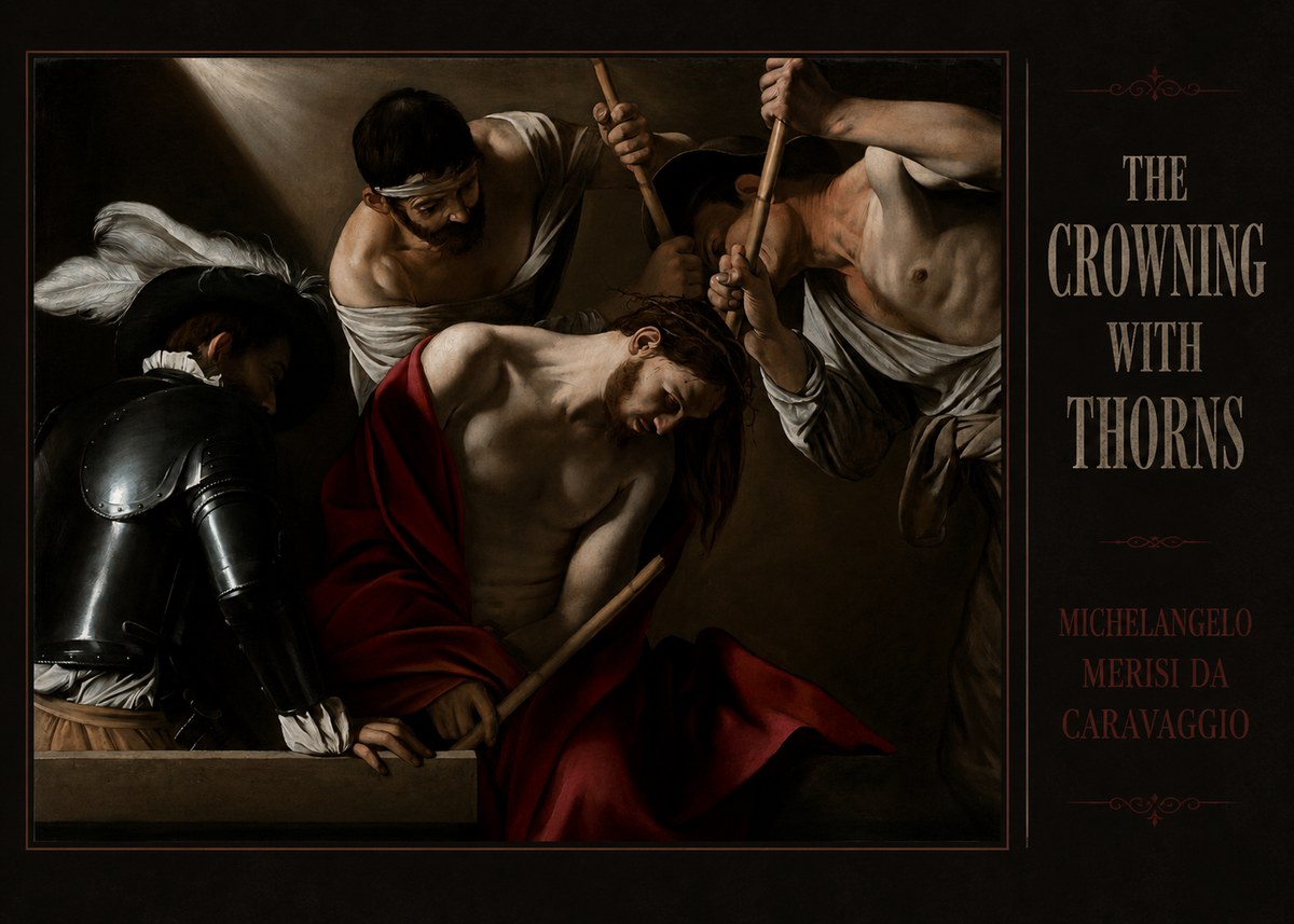 Michelangelo Merisi da Caravaggio The Crowning with Thorns I No3 - Poszter
