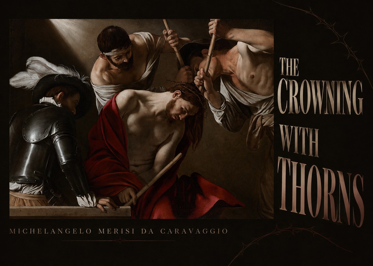 Michelangelo Merisi da Caravaggio The Crowning with Thorns I No5 - Poszter