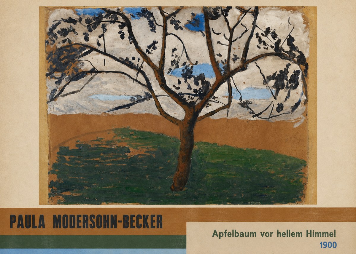 Paula Modersohn-Becker Apfelbaum Vor Hellem Himmel No4 - Poszter