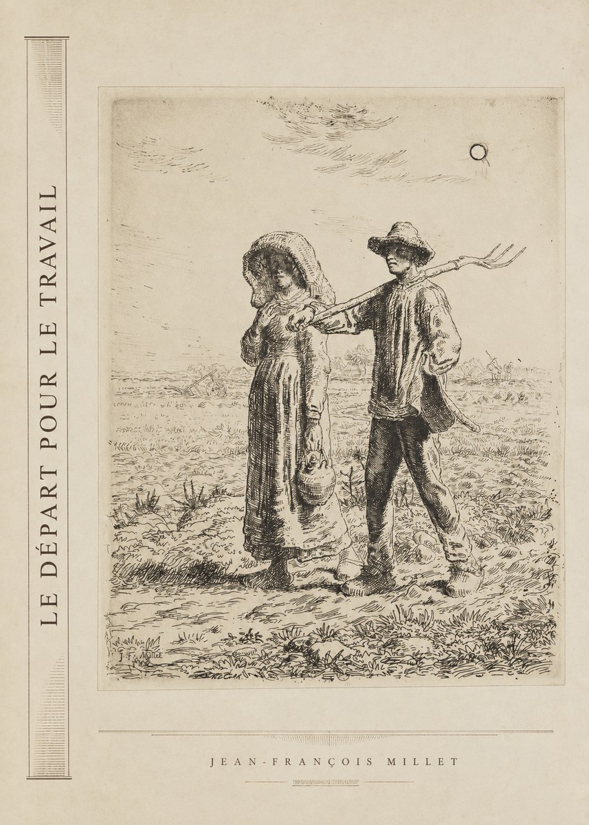 Jean-François Millet Le Départ Pour Le Travail II No2 - Poszter