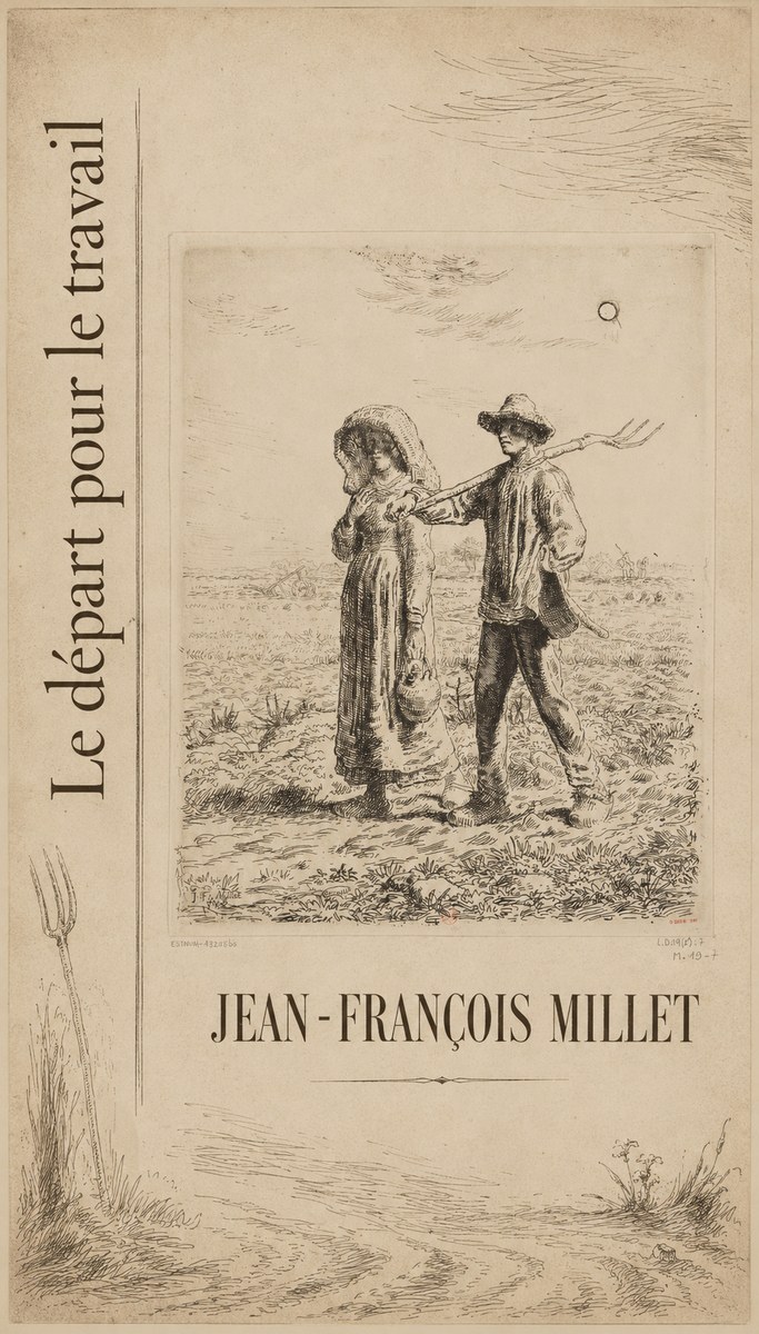 Jean-François Millet Le Départ Pour Le Travail II No5 - Poszter