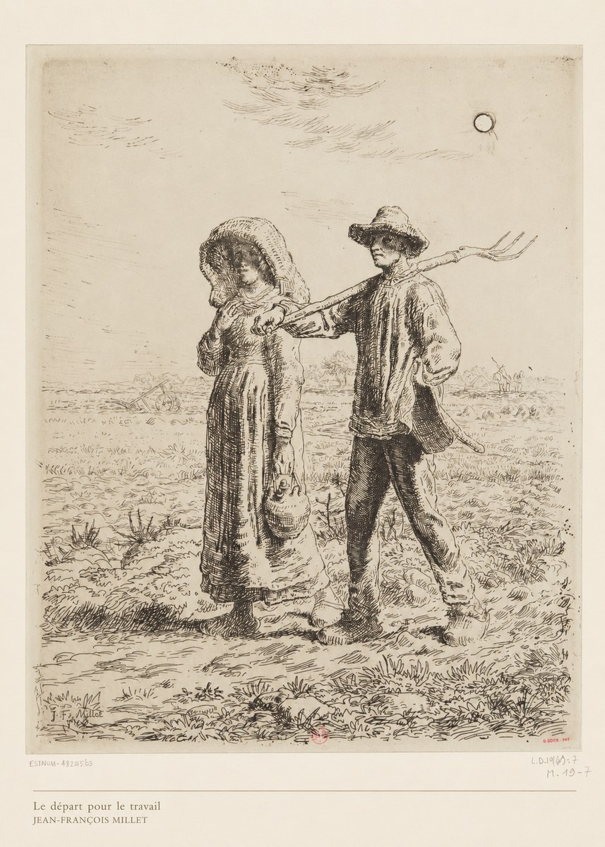 Jean-François Millet Le Départ Pour Le Travail II No6 - Poszter