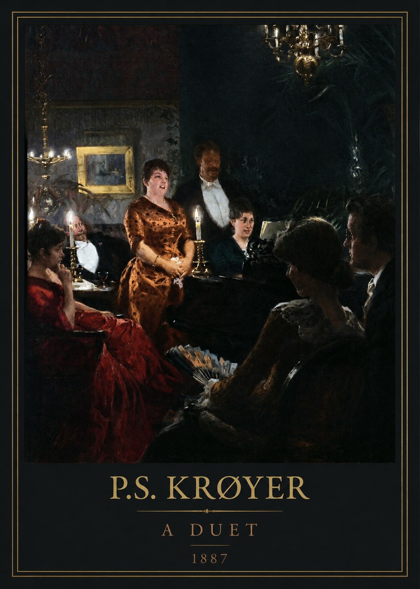 P.S. Krøyer A Duet No5 - Poszter
