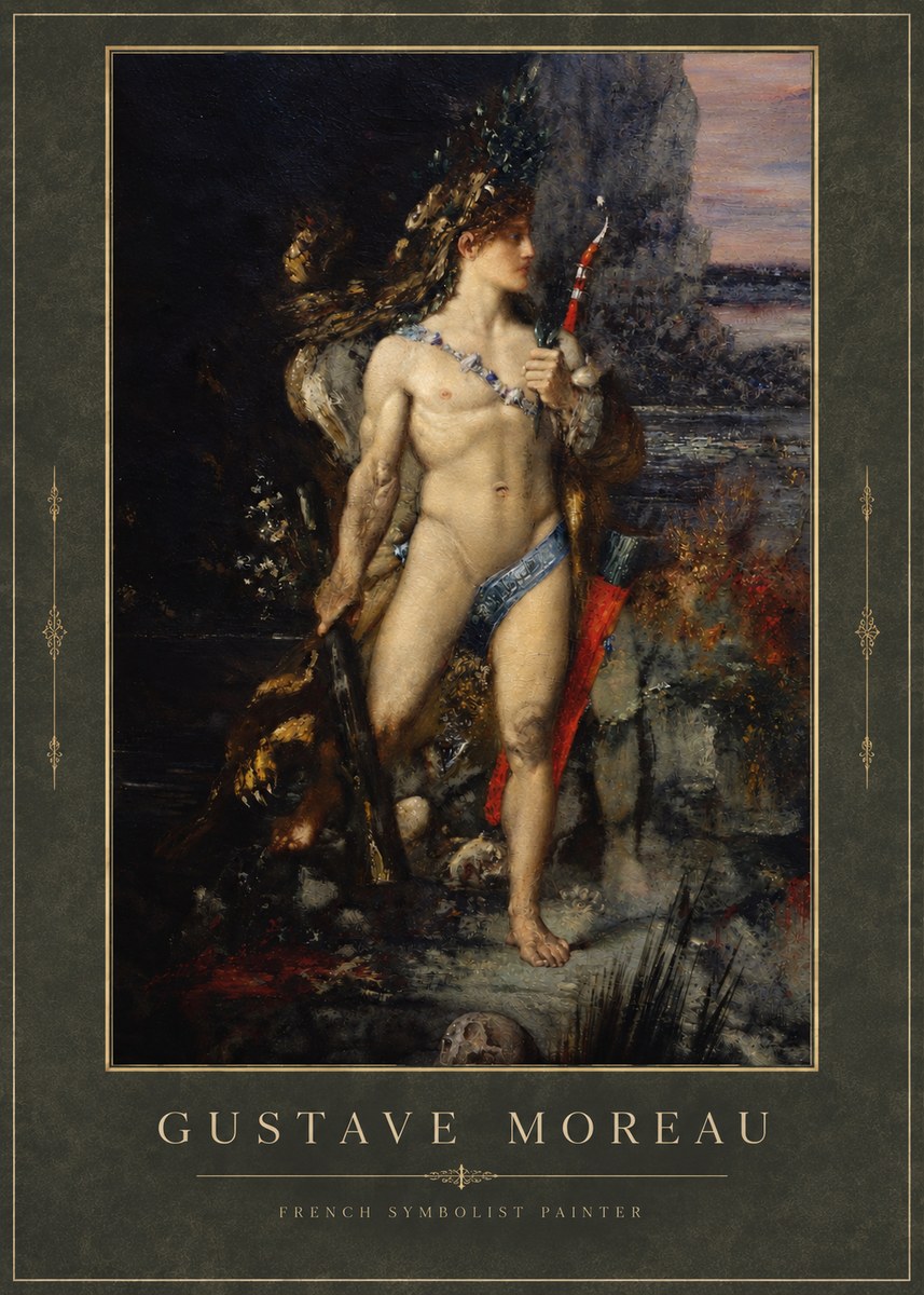Gustave Moreau Saint Sebastian I No3 - Poszter