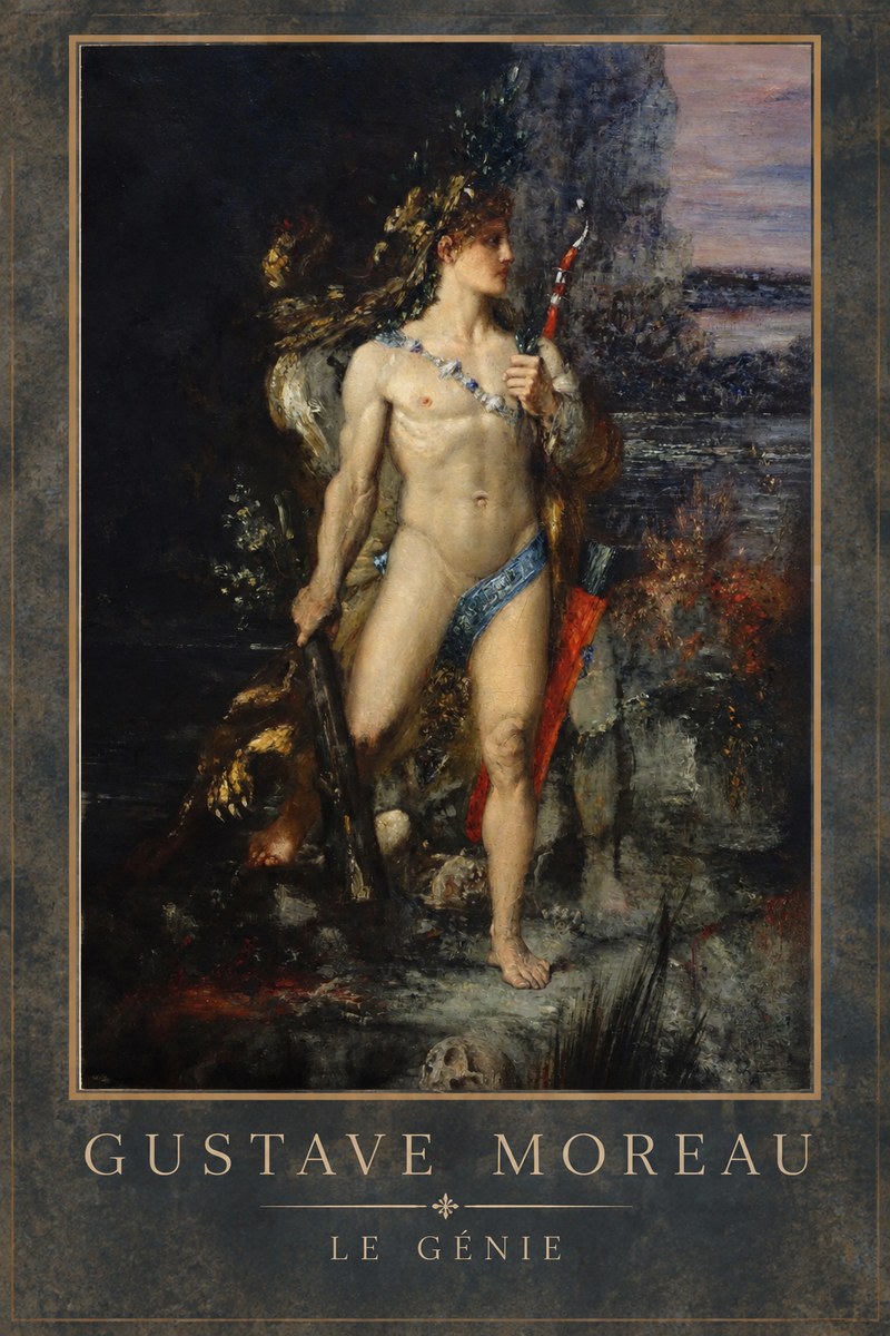 Gustave Moreau Saint Sebastian I No4 - Poszter