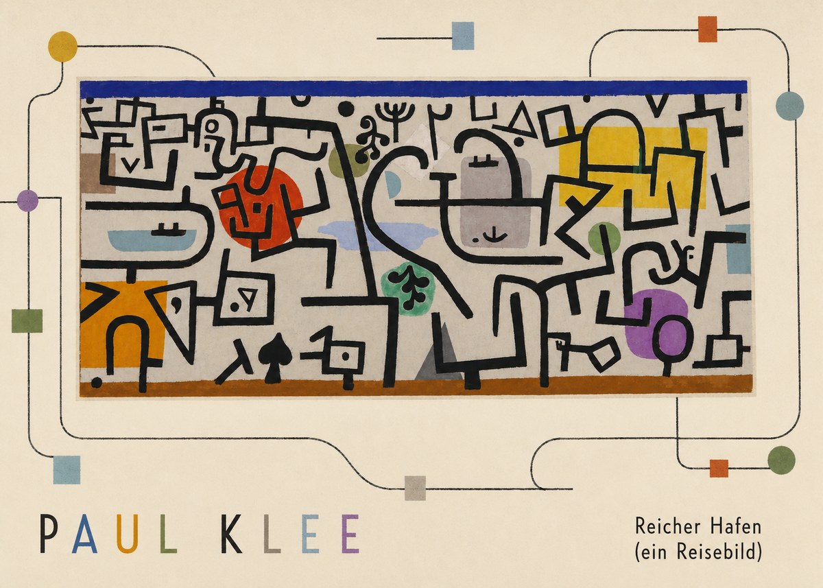 Paul Klee Reicher Hafen (Ein Reisebild) I No4 - Poszter