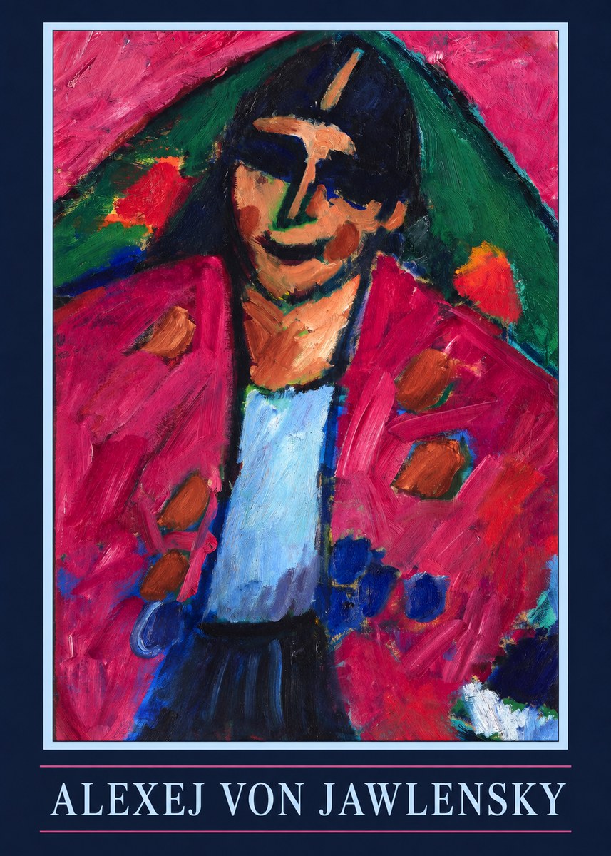 Alexej von Jawlensky Head of a Man No4 - Poszter
