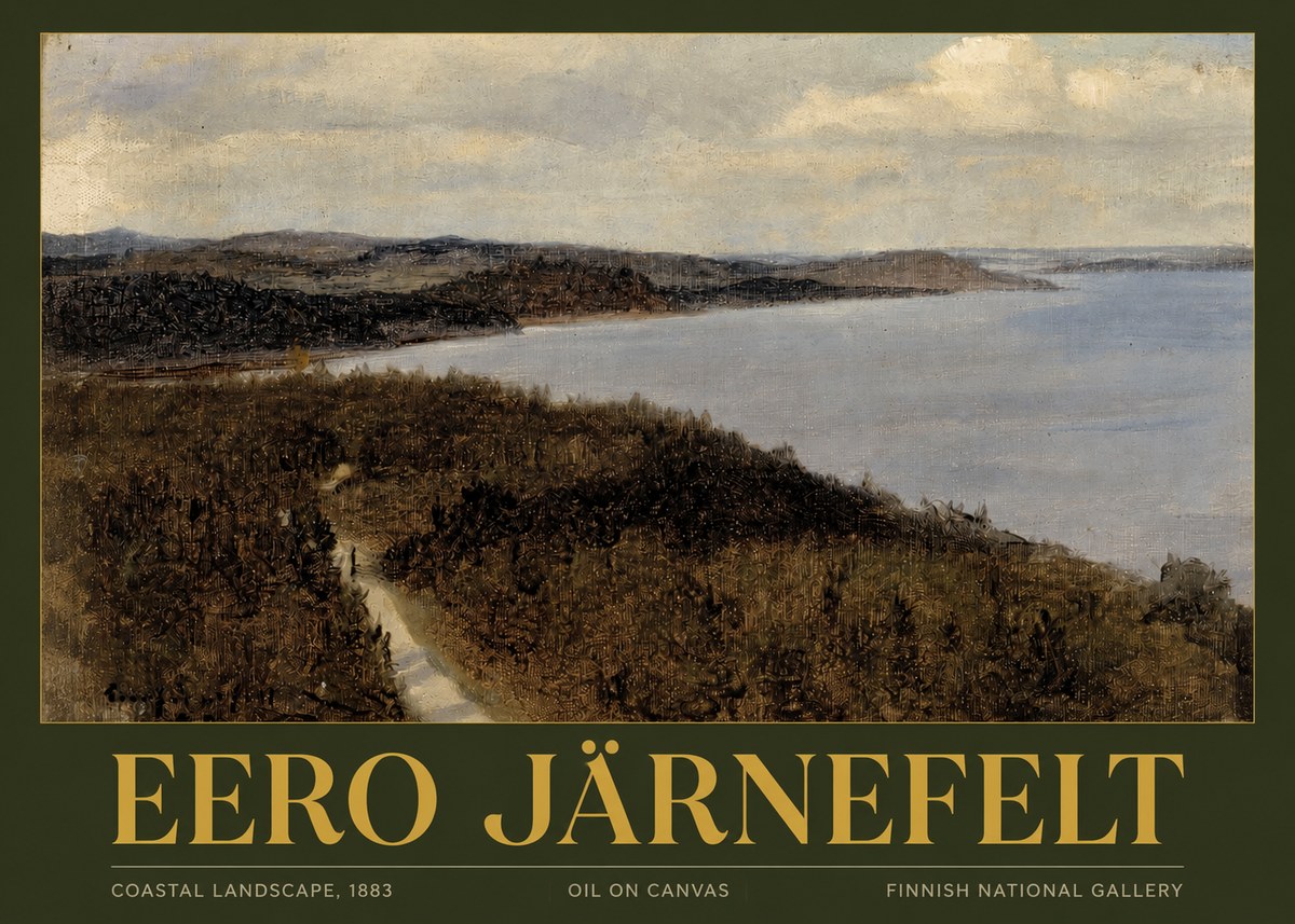 Eero Järnefelt Coastal Landscape, 1883 No2 - Poszter