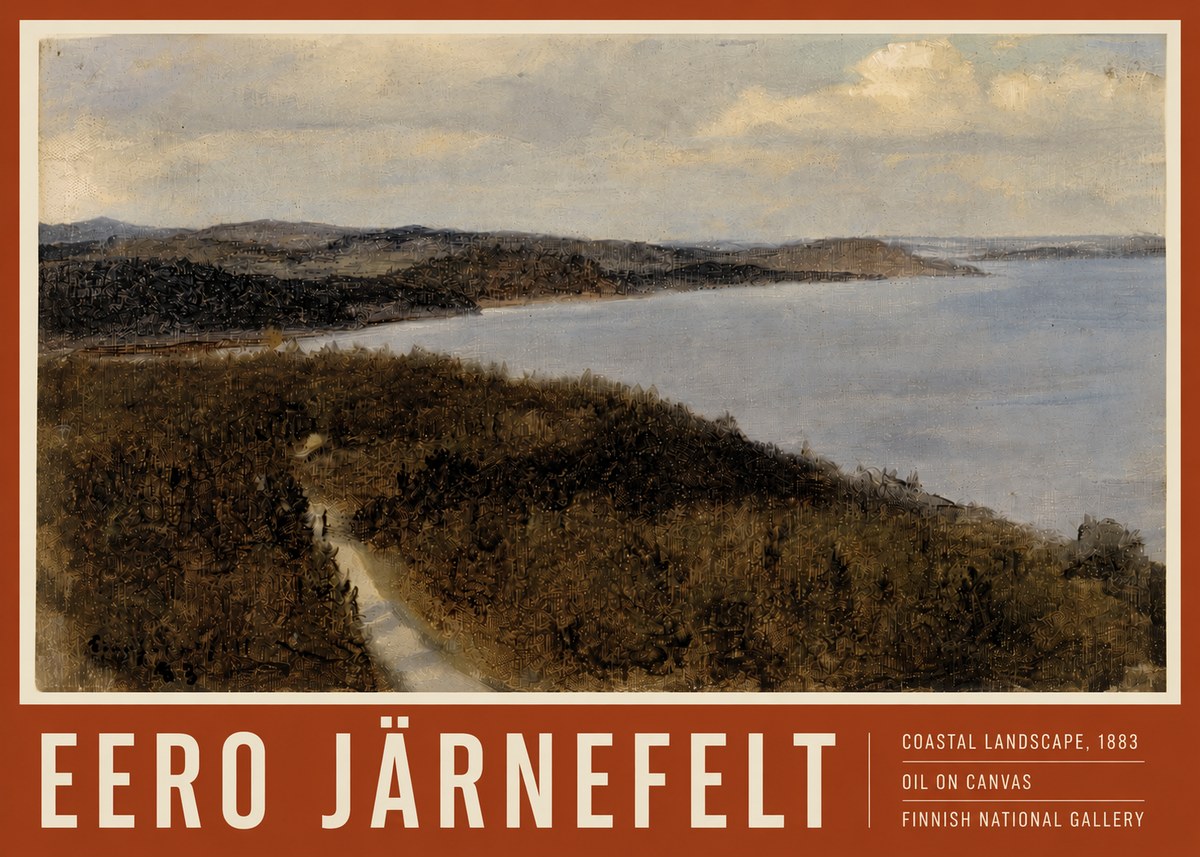 Eero Järnefelt Coastal Landscape, 1883 No4 - Poszter