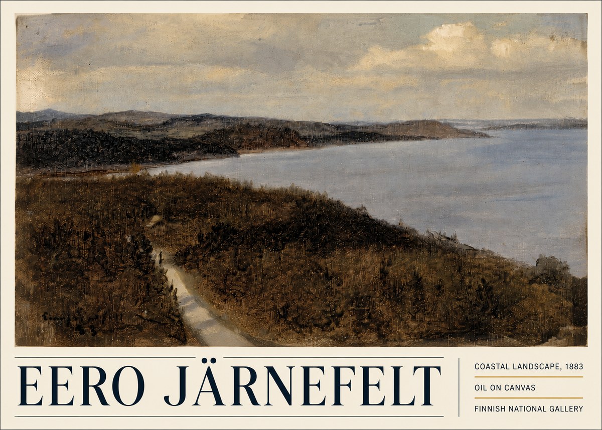 Eero Järnefelt Coastal Landscape, 1883 No5 - Poszter