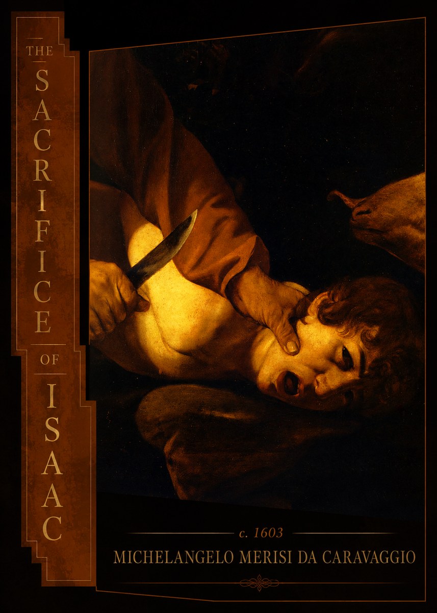 Michelangelo Merisi da Caravaggio The Sacrifice of Isaac II No2 - Poszter