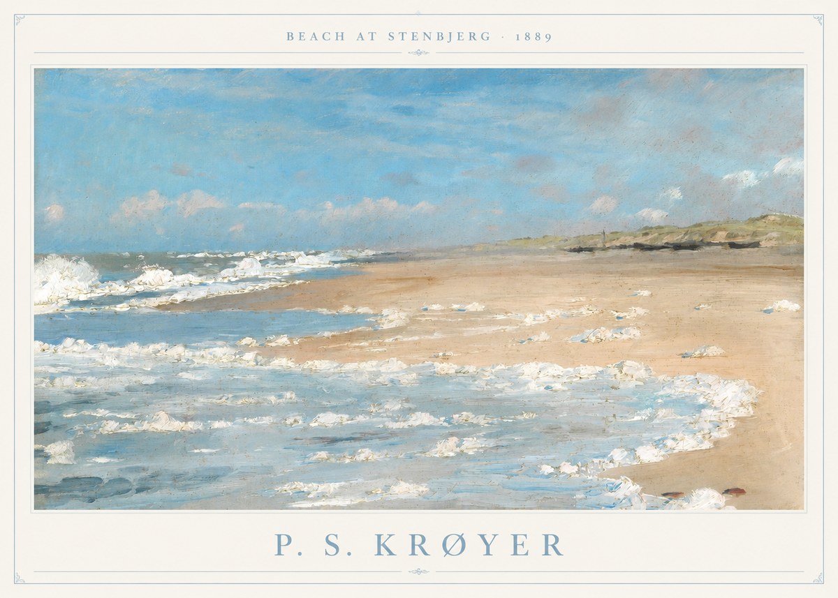 P.S. Krøyer Beach at Stenbjerg · 1889 No6 - Poszter