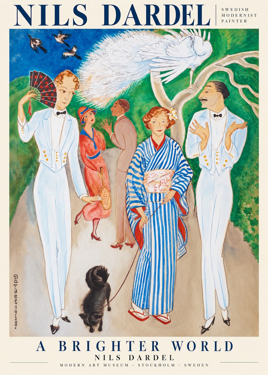 Nils Dardel A Brighter World No1 - Poszter