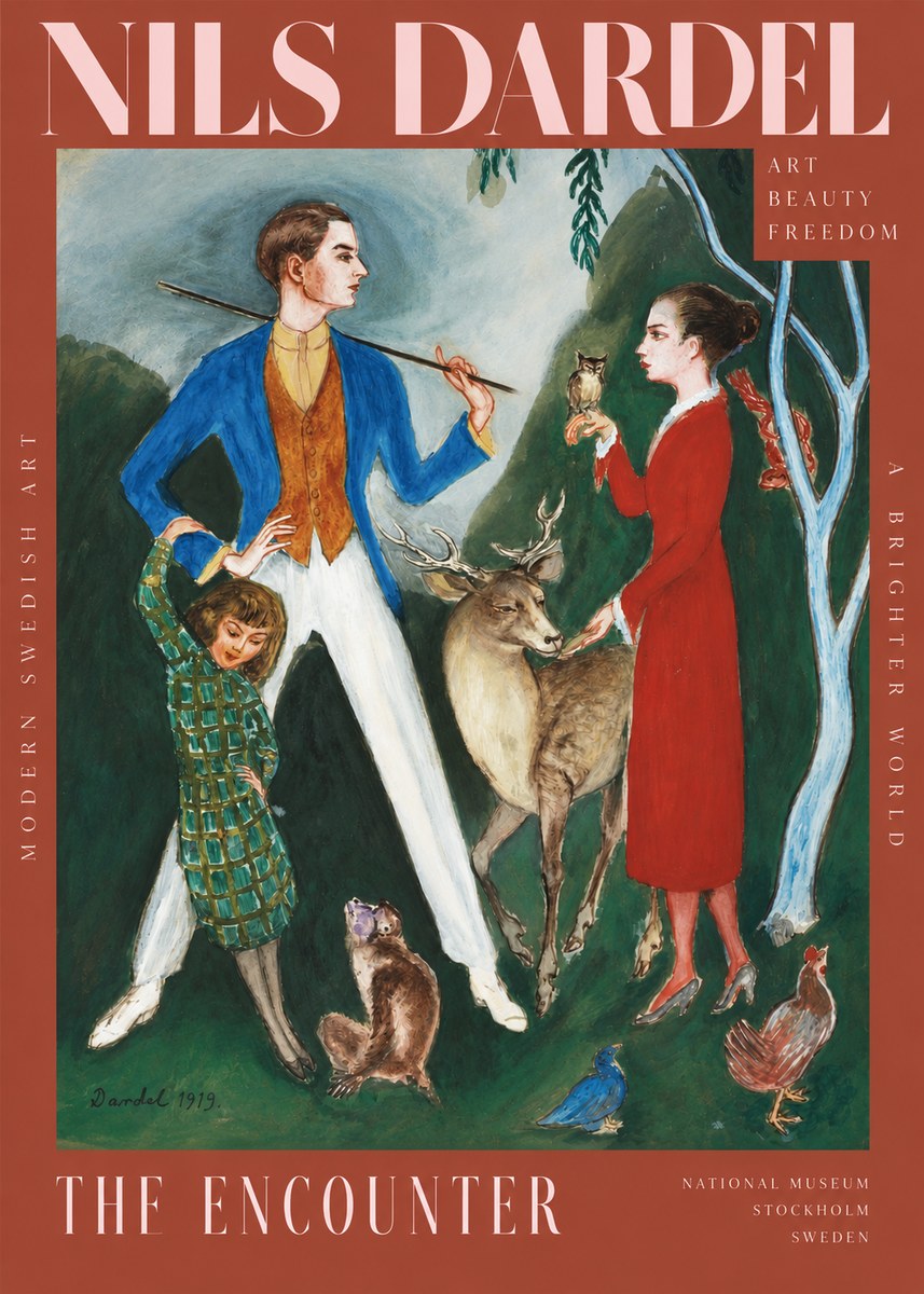 Nils Dardel The Encounter No2 - Poszter